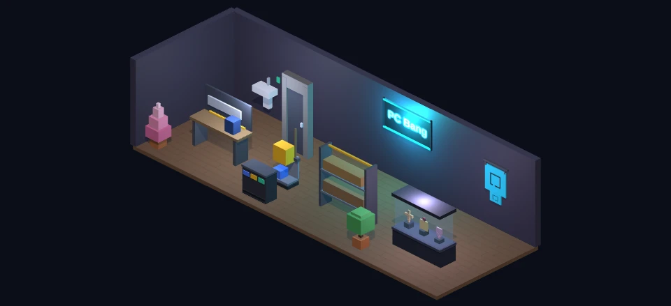 Aperçu en jeu de la version 0.60.0 : Entretenir sa salle sans embaucher, et voir la portée de chaque objet
